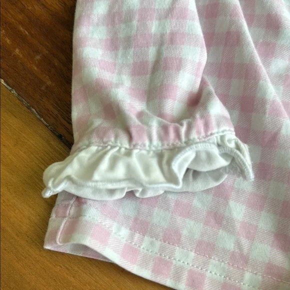 Little Bear Smocks Pink Checkered Kids Pajamas 3T - Picture 4 of 7